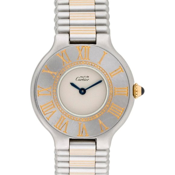 Cartier Must De 18K Gold Watch W/ BOX!!